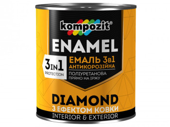 Емаль антикорозійна 3в1 Diamond Kompozit 0,65кг (Композит Діамант) Бронза