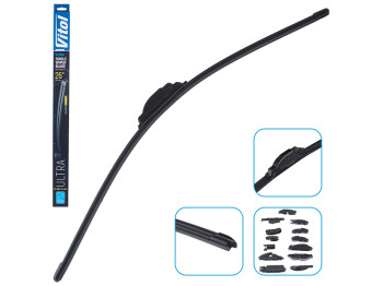 Щітка склоочищувача безкаркасна VITOL ULTRA 26, 65см, 13 адаптерів (VU-26650)