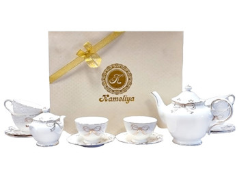 Сервіз чайний Білий бант (ціна за набір 14шт)