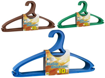 Вішалка для одягу Тип 2 42см (ціна за набір 10шт) ОлексПласт 70160