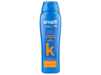 Шампунь Amalfi keratin, проти лупи, з кератином, для всіх типів волосся, 750 мл