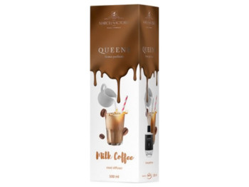 Ароматизатор жидкий для дома/офиса Tasotti Car & Home QUEENS White, Milk Coffee, 100мл