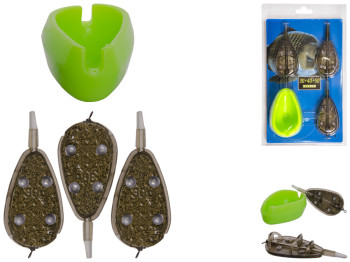 Набор кормушек с формой для наполнения Sams fish 30-40-50г