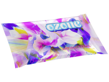Вологі серветки "OZONE" "Для інтимної гігієни" антібактеріальні 15 шт