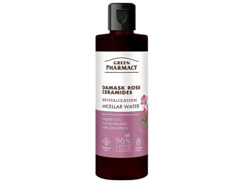 Міцелярна вода Green Pharmacy Дамаська троянда та кераміди, 200мл