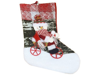 Новогодний носок для подарков, 18х38см