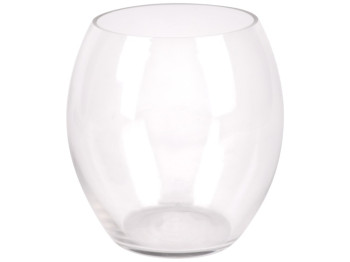 Ваза сферическая, стекло, 15см, цвет прозрачный
