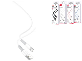 Кабель USB XO NB225 Silicone two-color Micro Цвет Белый