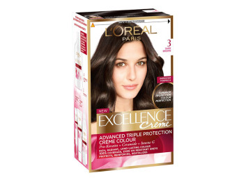 Краска для волос "Excellence Creme" повышенной устойчивости, оттенок 3