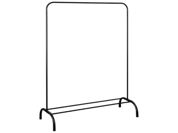 Вешалка-стойка, железо крашеное, 110х40х150см, цвет черный