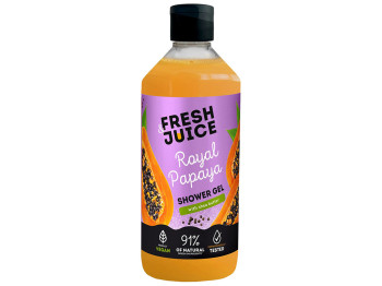 Гель для душа Fresh Juice, Royal Papaya, с маслом ши, аромат фруктовый, 473мл