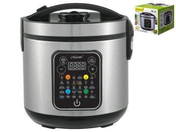 Мультиварка Maestro, 900Вт, 30 программ, антипригарное покрытие, нержавеющая сталь, 5л, цвет сталь