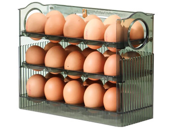 Контейнер-органайзер для хранения яиц, 3 яруса, 29х10х26см