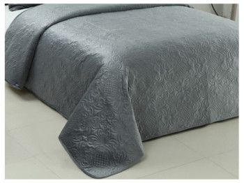 Покривало Soho Velvet Dutch Venzel Azure, 200x220см, 6900069923552