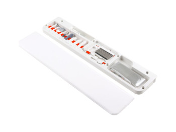 Набор для чистки 15 в 1, складной, пластик, экокожа, 365×85×28мм, цвет белый