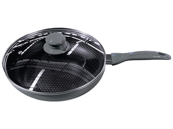 Сковорода Maestro Rainbow со стекл. крышкой, антиприг. покр., все типы плит кроме индукцион. D26см