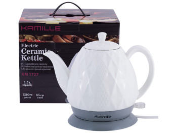Чайник електричний Kamille керамічний 1200Вт 1,5л