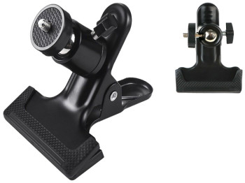 Шаровая голова на прищепке металл, цвет черный