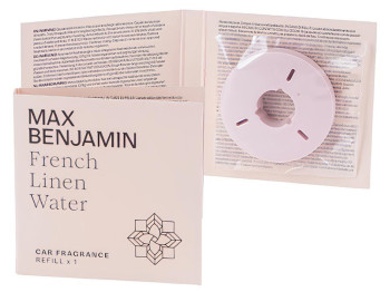 Освежитель воздуха автомобильный Max Benjamin Refill French Linen Water (запаска) (717998)