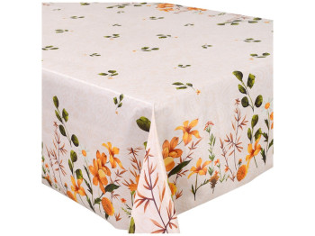 Клеенка-скатерть Fiesta, на тканевой основе, ПВХ, 1,40×1,80м, дизайн полевые цветы (цена за рулон)