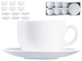 Сервиз для кофе Luminarc Essense white, 90мл (цена за набор 6шт) 0883314402674