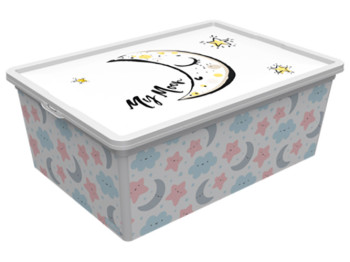 Контейнер з кришкою Qutu Trend Box Cute Sky, 10л, 8695737107294