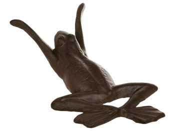 Фигура декоративная Лягушка, чугун, 16×5×28см, цвет коричневый