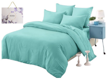 Комплект постельного белья Soho Евро Lounge One Turquoise, 200х230см, 6900069989244