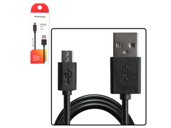 Кабель Grand-X USB-micro USB PM015B 2,1A,100% медь, 1,5м, Black