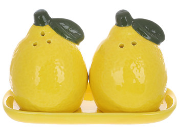 Набір для спецій Lemon (ціна за набір 3 предмети) колір-жовтий