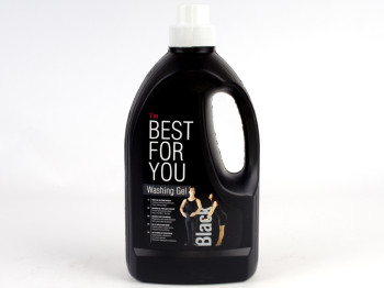 Гель для стирки бесфосфатный "Best for You" "Black gel" для черных тканей 1,5л Чехия