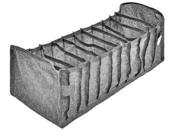 Коробка-органайзер для хранения белья, 11 отделений, 35х15х14см