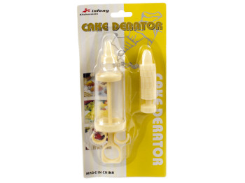 Шприц кондитерский пластиковый с насадками 8пр/наб 26x12см