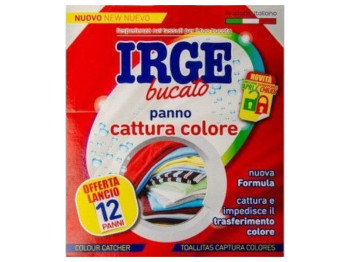Серветки-пастка Irge для прання кольорових речей, 12 шт