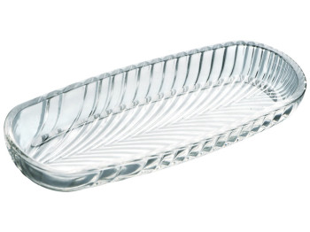 Блюдо Ecomo Oval-L, овальное, стекло, 18,5х7,8см, цвет прозрачный