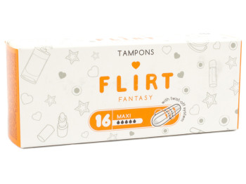 Тампоны Fantasy FLIRT maxi 5капель (цена за уп. 16шт) TGF004