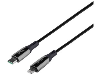 Кабель USB Hoco S51 Extreme Display Type-C to Lightning 20W 1.2m Колір Чорний