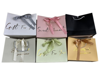 Пакет подарочный бумажный S For You, 24,5x19,5x9,5см