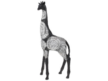Декоративна фігура Жираф, 51см, колір - чорний зі сріблом