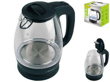 Чайник электрический Maestro BLACK стеклянный 220-240В, 50Гц, 1850-2200Вт 1,7л