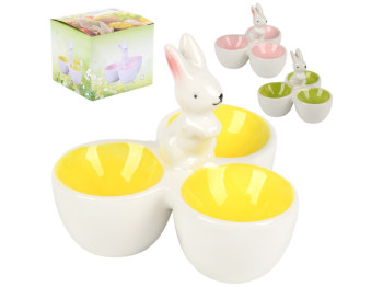 Подставка для яиц Easter, керамика, 9,5х7,5см, 2 дизайна (цена за 1шт)