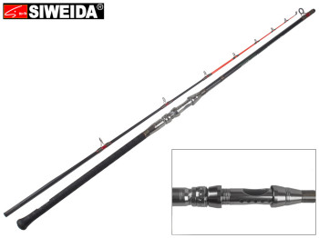 Спінінг штекерний Siweida "Cat Fish" карбон, 9 кілець, 2-секційний 2,55м 120-180г