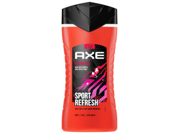 Гель для душу чоловічий Axe Recharge Sport Refresh 3в1, 250мл