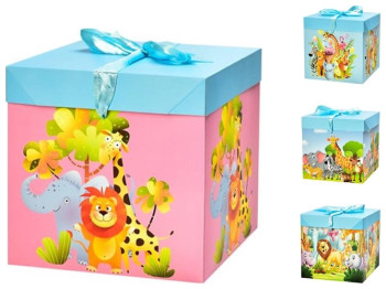 Коробка подарункова картонна S Madagascar, 15x15см