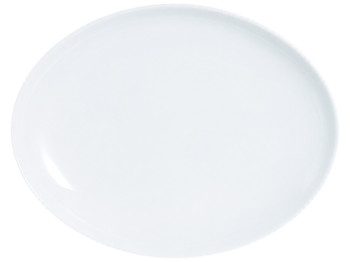 Блюдо Luminarc Diwali, овальное, белое, закаленное стекло, 28 см