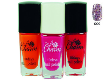 Лак для нігтів Colour intense NP-801 Charm №009 блискітки 9,5мл