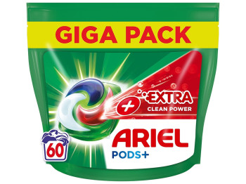 Капсули для прання Ariel Pods+ Екстрасила очищення, 60шт