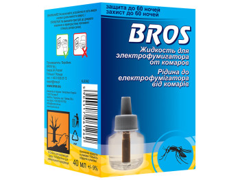 Средство инсектицидное BROS жидкость для электрофумигатора от комаров 60 ночей