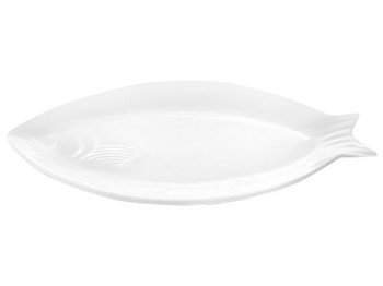 Блюдо фарфоровое Рыба 14" 36х16см