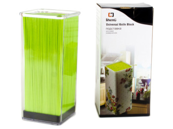 Подставка для ножей универсальная прозрачная 22см